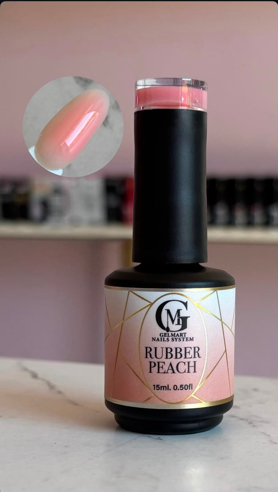 RUBBER PEACH GELMART 15 ML
