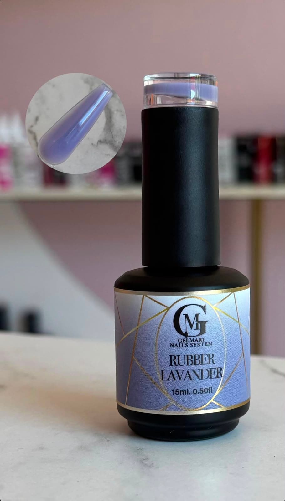 RUBBER LAVANDER GELMART 15 ML