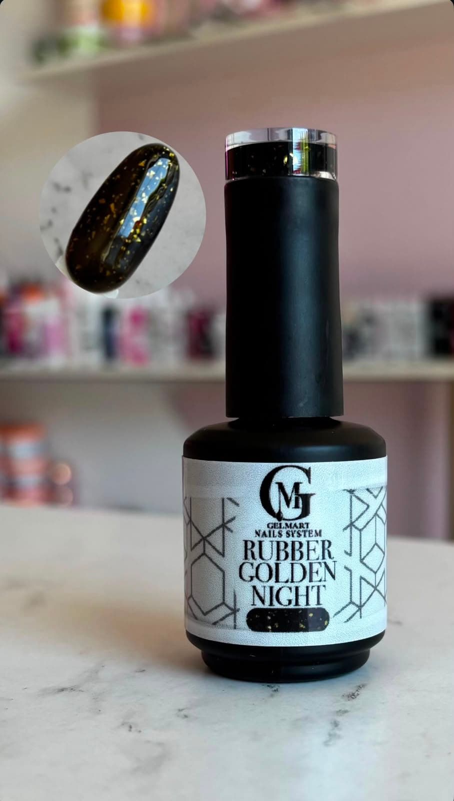 RUBBER GOLDEN NIGHT GELMART 15 ML