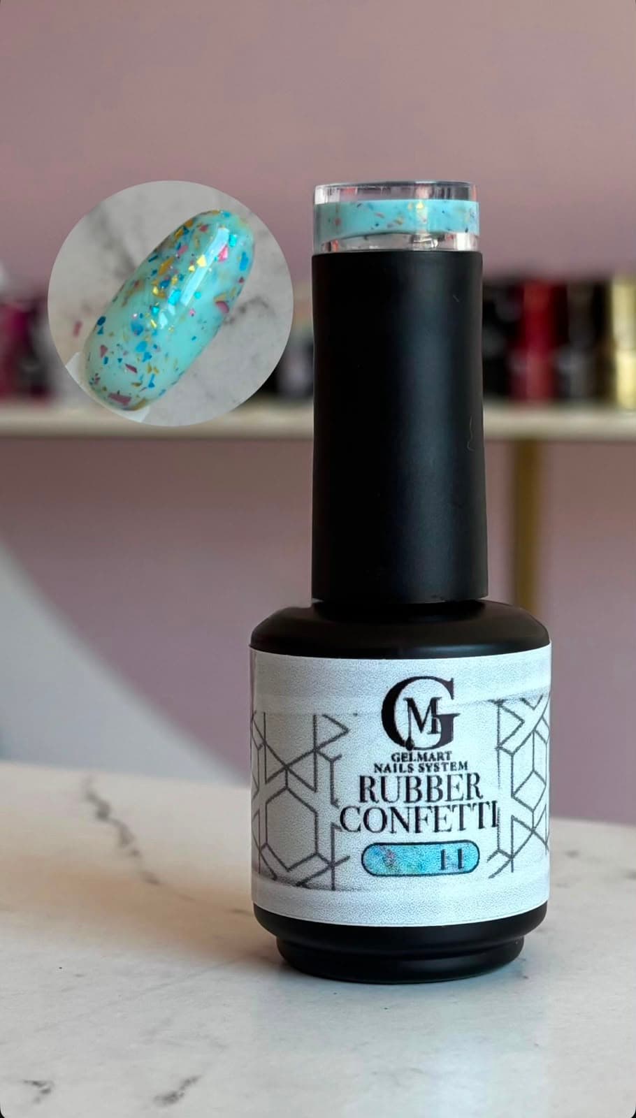 RUBBER CONFETTI 11 GELMART 15 ML