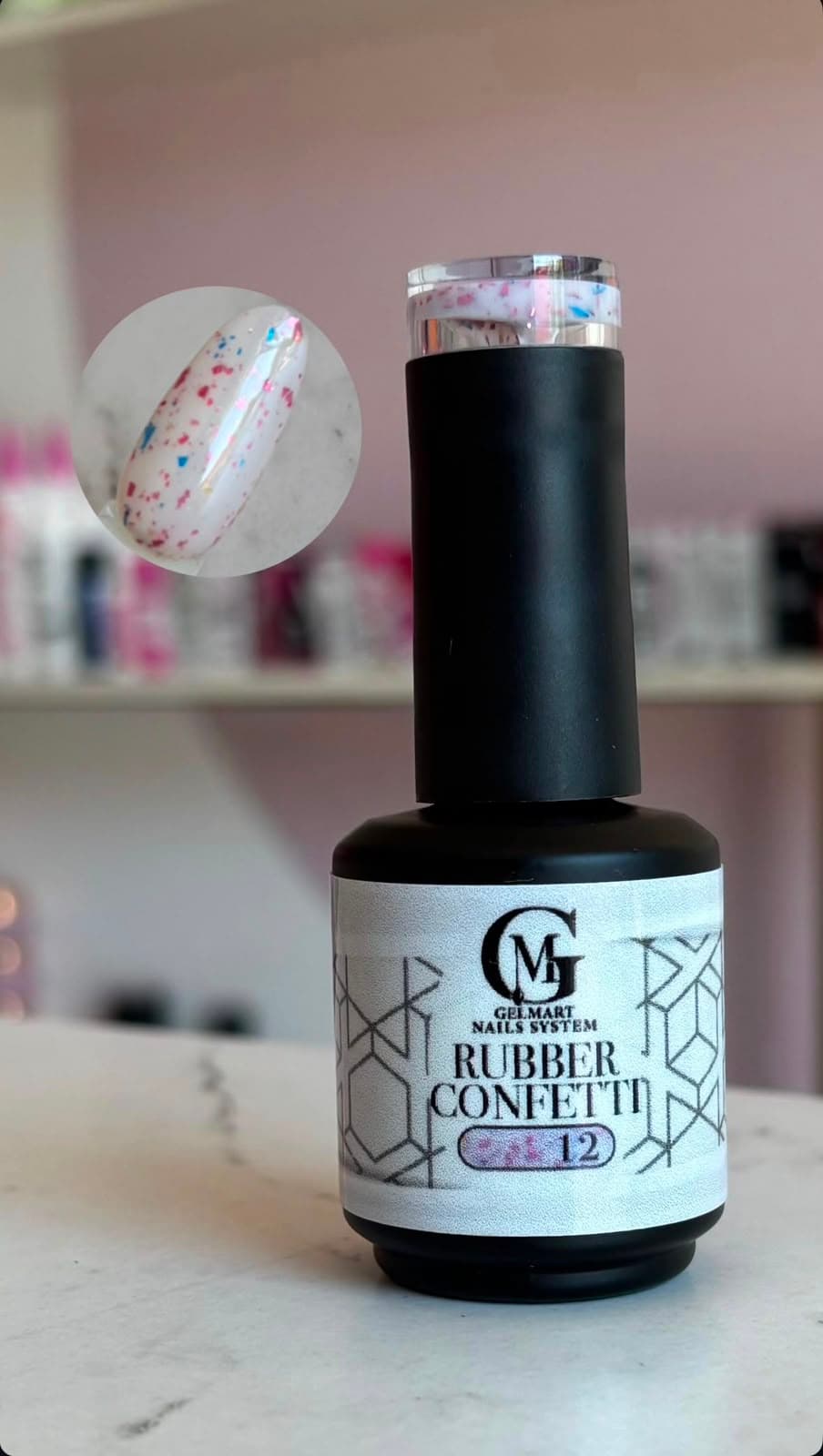 RUBBER CONFETTI 12 GELMART 15 ML