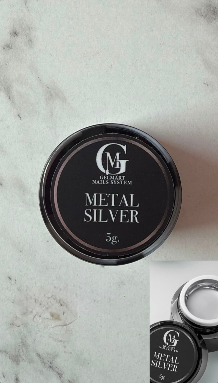 METAL SILVER GELMART 5 G
