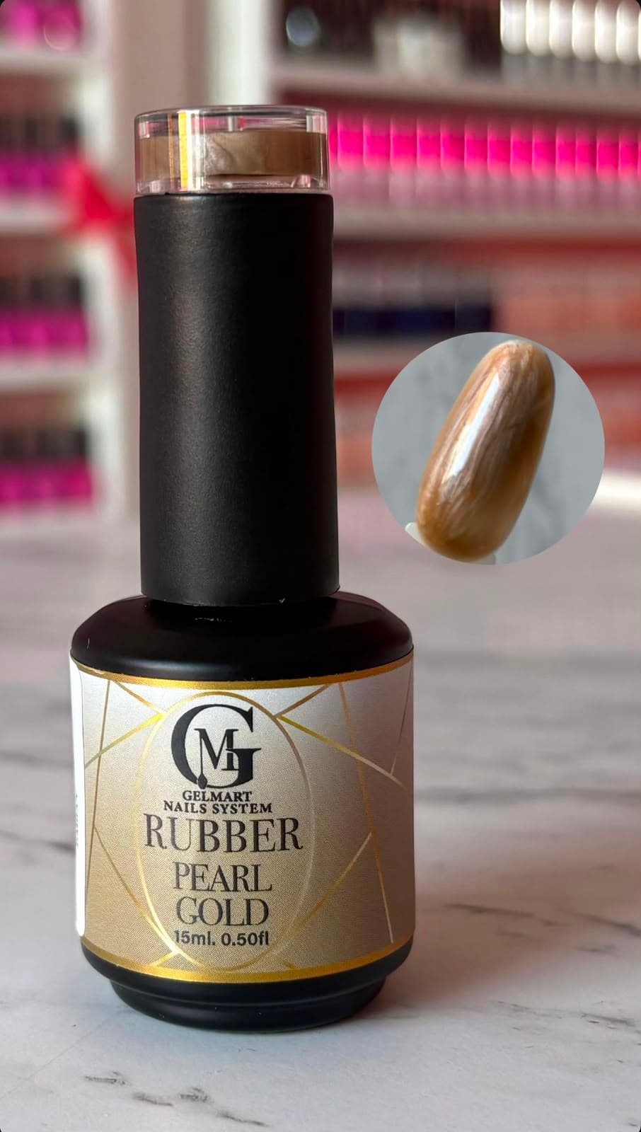 RUBBER PEARL GOLD GELMART 15 ML