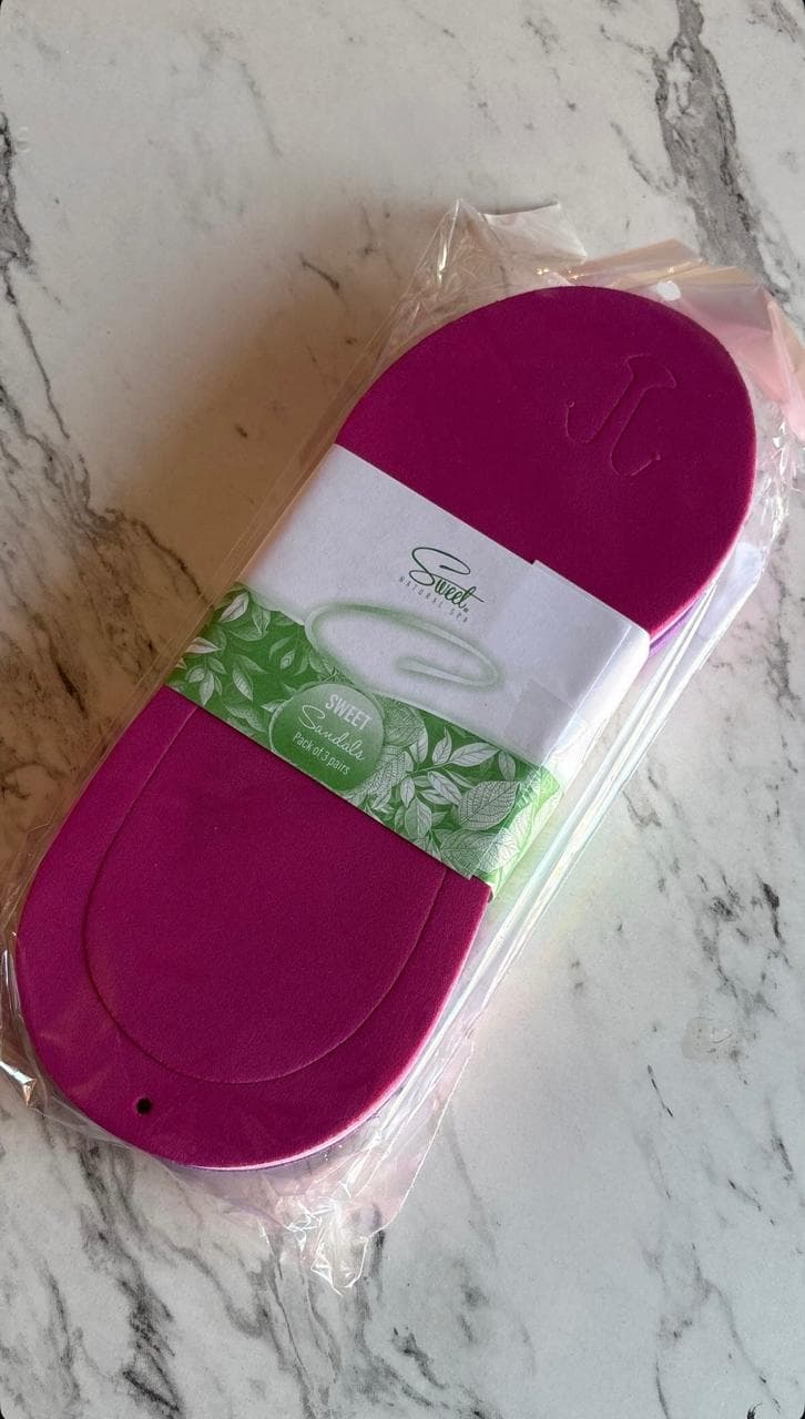 SANDALIAS DESECHABLES SWEET 3PZ