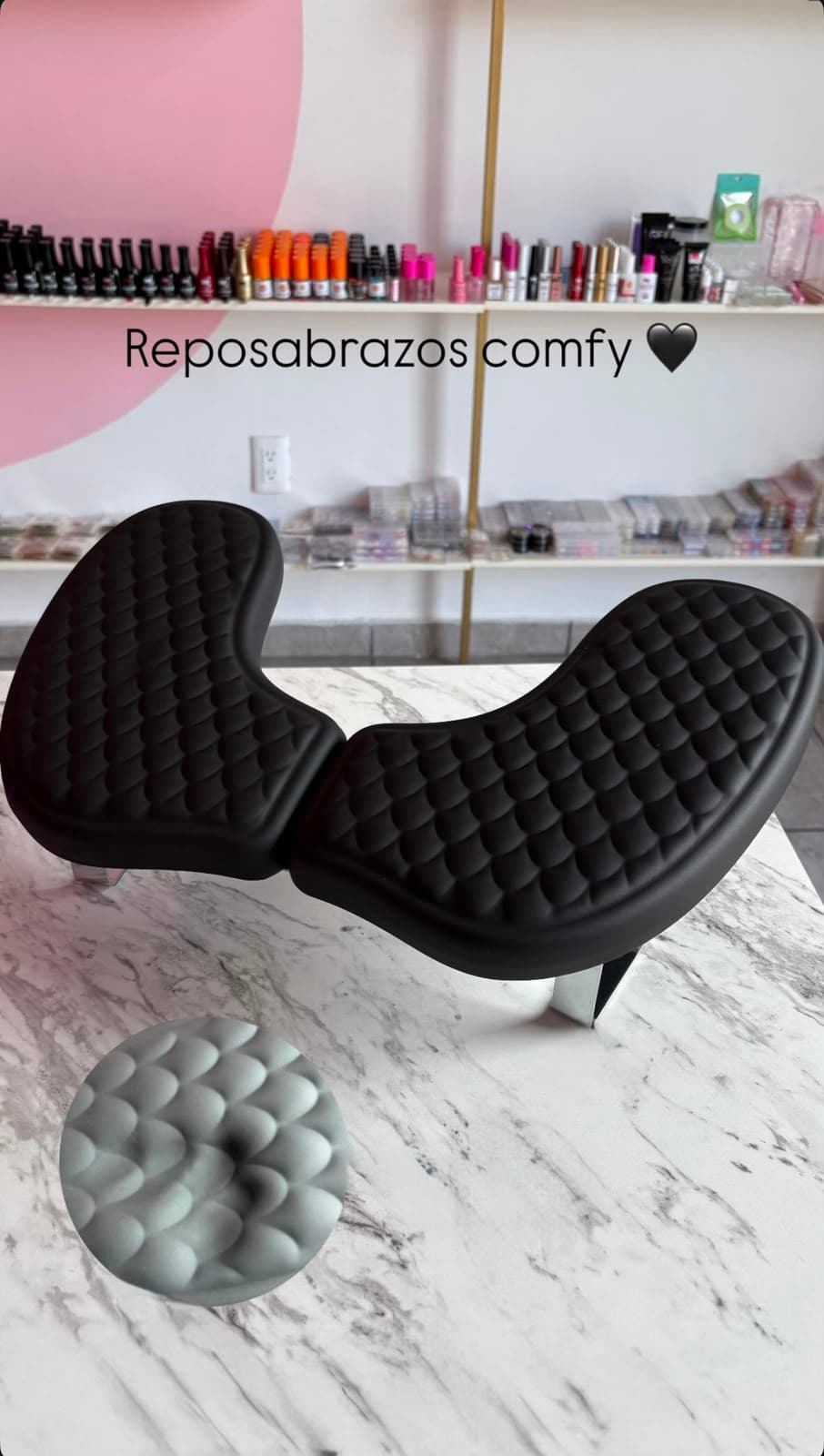 REPOSA BRAZOS NEGRO