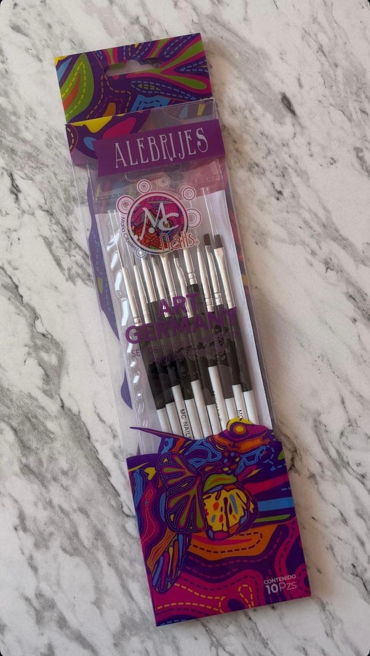 SET ALEBRIJES PINCELES MC 10PZ
