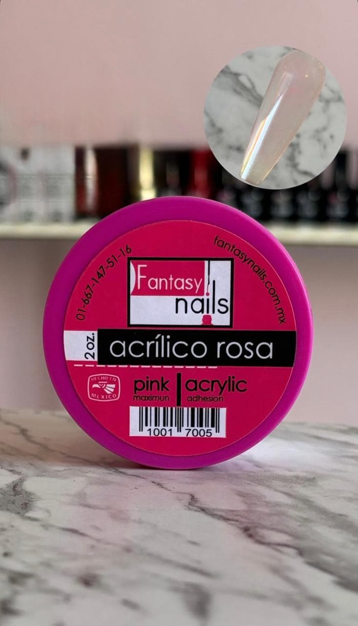ACRILICO ROSA TRANSPARENTE 2OZ FANTASY