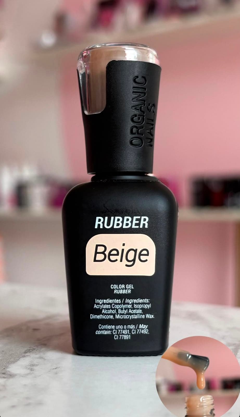 RUBBER ORGANIC BEIGE15ML